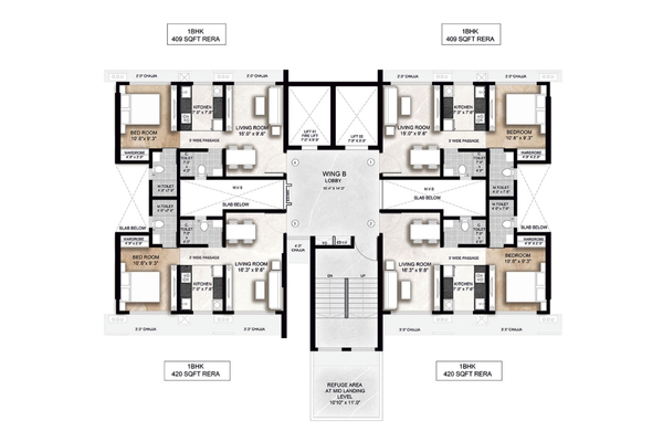 B-Wing Floor Plan